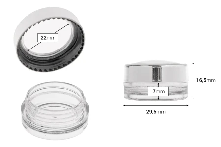Providna akrilna tegla od 3 ml sa poklopcem - 12 kom.-dimenzije_slike