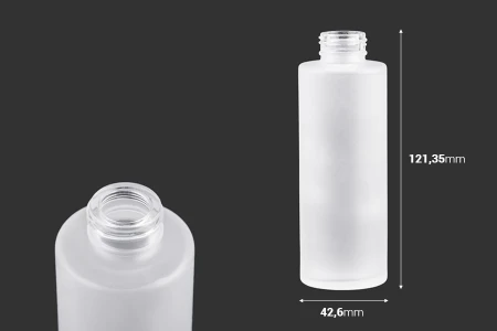 Staklena bočica od peskiranog stakla, 100mL, PP24-2