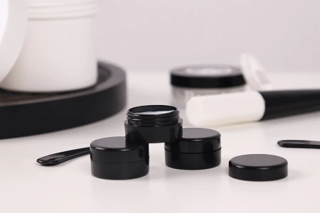 Plastična kutijica za kreme od 5mL u crnoj boji - 12 kom-grupa_slika
