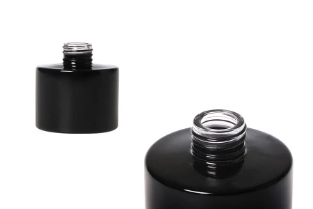 Staklena crna cilindrična bočica 100mL PP 28-slika_proizvoda