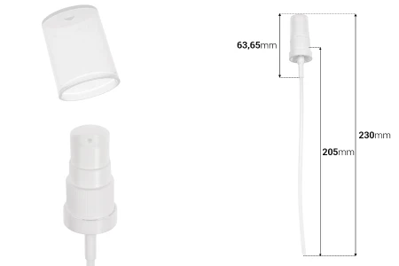 Пластична пумпа за крему 18/410 са сигурносним и провидним пластичним поклопцем-dimenzije_slike