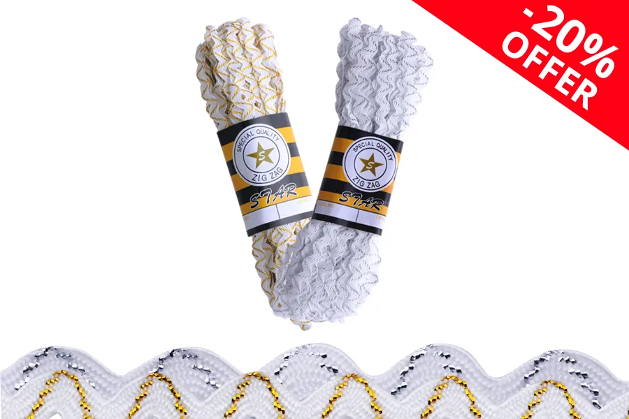 Cik- cak ukrasna traka 5mm sa metalnim koncem- dužina 13,7m-slika_proizvoda