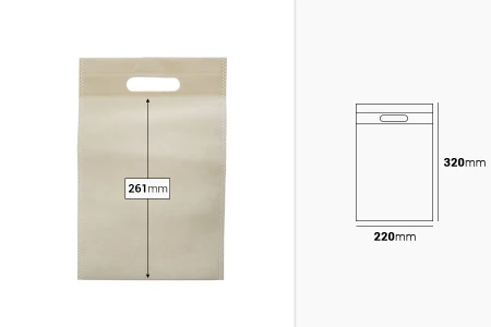 Ekološka non woven kesica 220x320mm - 50 kom-2