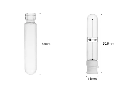 Staklena bočica 5mL sa plastičnim zatvaračem - 25 kom-dimenzije_slike