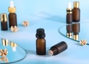 Braon staklena bočica od peskiranog stakla za etarska ulja 10mL, sa grlom PP18 - bez zatvarača-slika_360