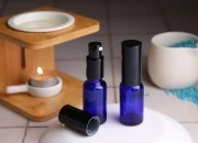 Plava staklena bočica za etarska ulja 20mL, sa grlom PP18 - bez zatvarača-slika_360