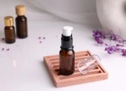 Braon staklena bočica za etarska ulja 15mL, sa grlom PP18 - bez zatvarača