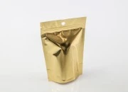 Aluminijumske DoyPack kesice sa zip zatvaranjem, zlatnom zadnjom i transparentnom prednjom stranom, ovalnim dnom i sa mogućnošću termo lepljenja 150x40x230 mm – 100kom Aluminijumske DoyPack kesice sa zip zatvaranjem, zlatnom zadnjom i transparentnom prednjom stranom, ovalnim dnom i sa mogućnošću termo lepljenja 150x40x230 mm – 100kom