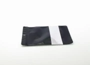 Crna aluminijumska DoyPack kesica sa zip zatvaranjem, prozorom, ovalnim dnom i sa mogućnošću termo lepljenja 180x40x260 mm - 100kom