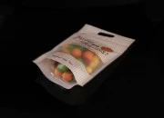 DoyPack kesica sa zip zatvaranjem, prozorom i printom, sa drškom i mogućnošću termo lepljenja 150x40x230mm - 50kom