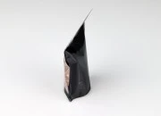 Aluminijumske DoyPack kesice sa zipom, crnom zadnjom i transparentnom prednjom stranom, ovalnim dnom i sa mogućnošću termo zatvaranja 100x30x150mm - 100kom