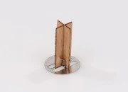 Drveni krstasti fitilj 13x30 mm sa metalnom osnovom za sveću - 25 kom Drveni krstasti fitilj 13x30 mm sa metalnom osnovom za sveću - 25 kom
