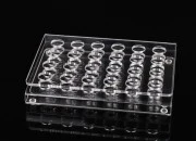 Stalak (postolje) od pleksiglasa 165x120x28mm - 24 otvora prečnika 15,5mm Stalak (postolje) od pleksiglasa 165x120x28mm - 24 otvora prečnika 15,5mm