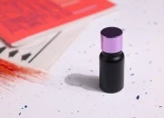 Staklena crna bočica od peskiranog stakla za etarska ulja 10mL, sa grlom PP18