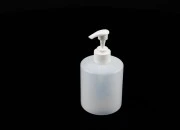 Plastična poluprovidna cilindrična flaša 400 mL sa pumpicom, 28/400