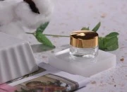 Staklena providna teglica 5mL za kreme - bez zatvarača