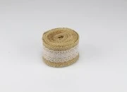 Traka od jute sa čipkom, 55 mm (1 komad je 4,3 m) Traka od jute sa čipkom, 55 mm (1 komad je 4,3 m)
