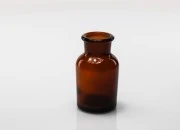 Farmaceutska staklena flašica 60mL, smeđe boje sa staklenim zatvaračem Farmaceutska staklena flašica 60mL, smeđe boje sa staklenim zatvaračem