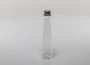Plastična providna flašica 100mL sa aluminijumskim zatvaračem i zaptivkom - 12 kom