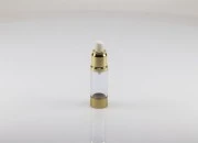 Airless plastična flašica 15mL za kreme, sa aluminijumskom osnovom i aluminijumskim zatvaračem