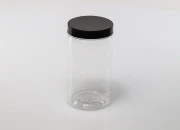 Plastična PET kutija 350mL za soli za kupanje, sa crnim zatvaračem 65x120 mm Plastična PET kutija 350mL za soli za kupanje, sa crnim zatvaračem 65x120 mm-slika_360