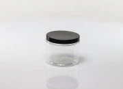 Plastična PET kutija 500mL za soli za kupanje, sa crnim zatvaračem 100x83 mm