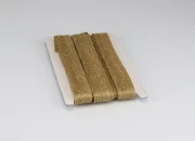 Ukrasna “gro”  traka od lana, braon boje sa zlatnim nitima, 23mmx10m-slika_360