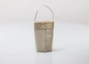 Ručno izrađene vrećice u krem-beloj boji, 64x45x124mm - 12 kom-slika_360