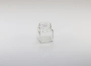 Staklena kockasta teglica 50mL 56x45 mm bez zatvarača