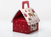 Božićna kartonska poklon kutija sa drškom, 160x145x190 mm - 12 kom-slika_360