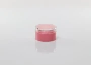 Akrilna roze kutijica 50mL, sa providnim zatvaračem - 12 kom
