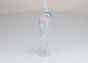 Staklena flašica 100mL sa zatvaračem i slamčicom, više boja-slika_360