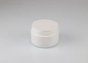 Plastična bela kutijica 100mL, sa duplim dnom, zatvaračem i međupoklopcem za kreme - 12 kom