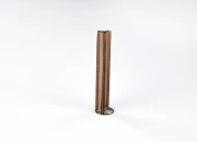 Drveni fitilj 15x100mm u obliku piramide sa metalnom osnovom za sveće - 5 kom